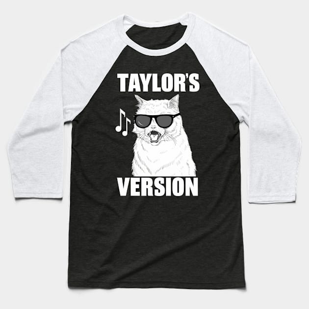 taylors cat version Baseball T-Shirt by Aldrvnd